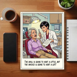 Grappige Tandartspraktijk Cartoon Briefkaart