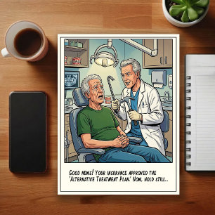 Grappige Tandartspraktijk Cartoon Briefkaart