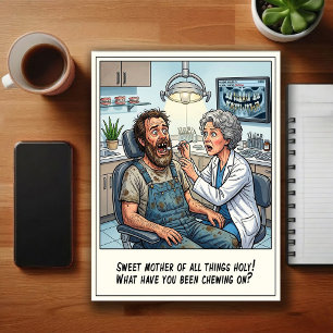 Grappige Tandartspraktijk Cartoon Briefkaart