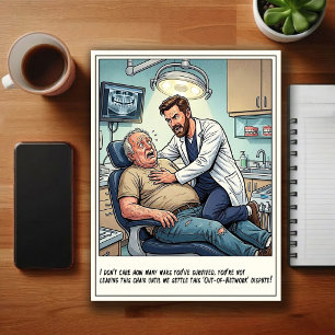 Grappige Tandartspraktijk Cartoon Briefkaart