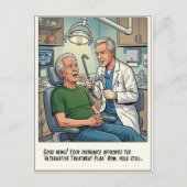 Grappige Tandartspraktijk Cartoon Briefkaart (Voorkant)