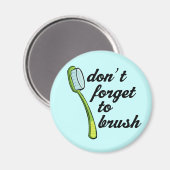 Grappige tandenborstel tandarts magneet (Voorkant / Achterkant)