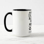 Grappige Tandheelkundige Assistent Handling Inform Mok (Links)