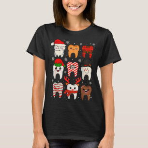Grappige Tandheelkundige Kerst Tanden Schattige Ke T-shirt