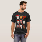 Grappige Tandheelkundige Kerst Tanden Schattige Ke T-shirt (Voorkant volledig)
