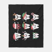 Grappige Tandheelkundige Kersttanden Schattigee Xm Fleece Deken (Voorkant)