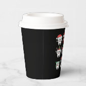 Grappige Tandheelkundige Kersttanden Schattigee Xm Papieren Bekers (Rechts)