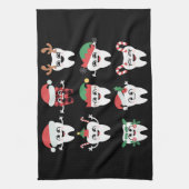 Grappige Tandheelkundige Kersttanden Schattigee Xm Theedoek (Verticaal)