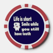 Grappige tandheelkundige quote poker chips (Voorkant)