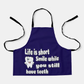 Grappige tandheelkundige quote schort (Voorkant)