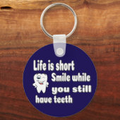 Grappige tandheelkundige quote sleutelhanger (Voorkant)