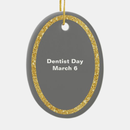 Grappige Tandpasta en Tand Ornament (Achterkant)