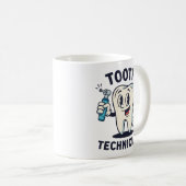 Grappige Tandtechnicus Mok Retro Dental Lab Cadeau (Voorkant rechts)