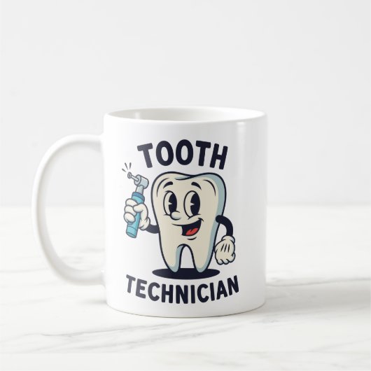Grappige Tandtechnicus Mok Retro Dental Lab Cadeau (Links)