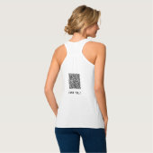 Grappige Tanktop met uw QR Code Scan Info (Volledige Achterkant)