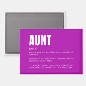 Grappige tante definitie magneet (Voorkant / Achterkant)