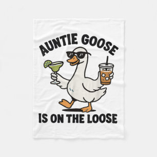 Grappige tante gans is op de losse tante gans fleece deken