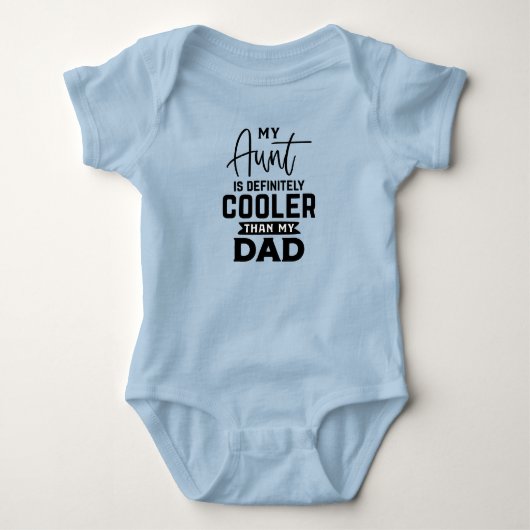 Grappige tante koeler papa jongens romper (Voorkant)