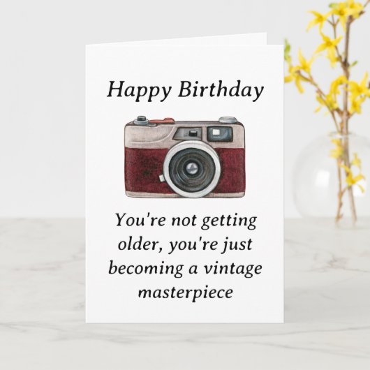 Grappige tante verjaardagskaarten kaart (Gele Bloem)