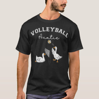Grappige tante volleybal domme gans speler sport t-shirt