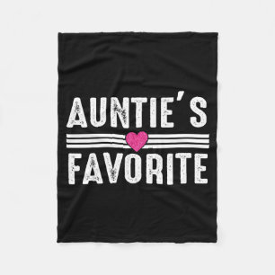 Grappige tante's favoriete zoon dochter ik ben tan fleece deken
