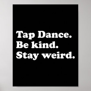 Grappige tapdans of tapdanser tapdansen poster