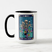 Grappige Tarot De Hond Mama Kaart Skelet Mok (Links)