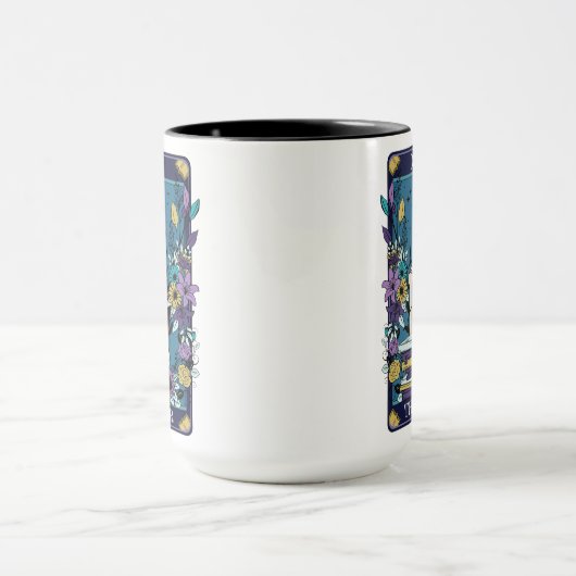 Grappige Tarot De Lezer Kaart Skelet Mok (Midden)