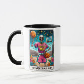 Grappige Tarot Kaart/Basketbal Moeder Mok (Links)