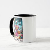 Grappige Tarot Kaart/Basketbal Moeder Mok (Voorkant links)