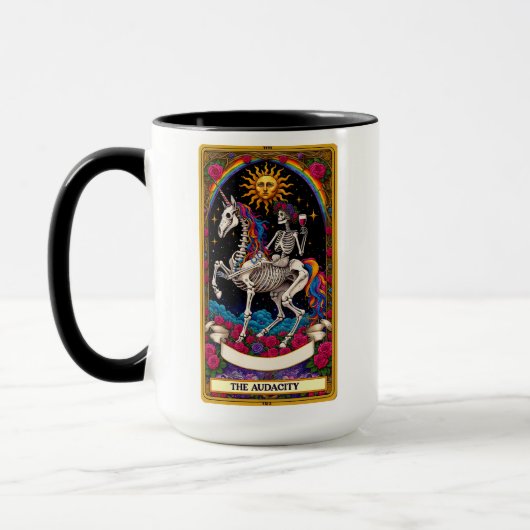 Grappige Tarot Kaart/De Audacity Mok (Links)