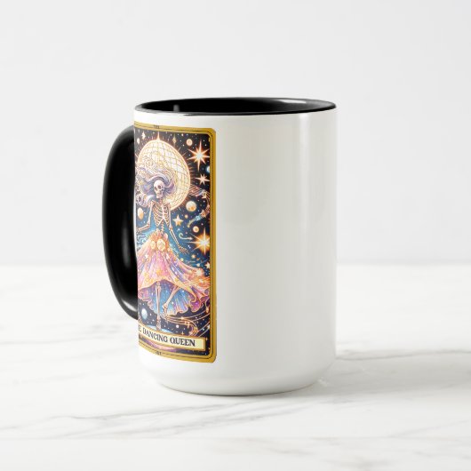 Grappige Tarot Kaart/De Dancing Queen Mok (Voorkant links)