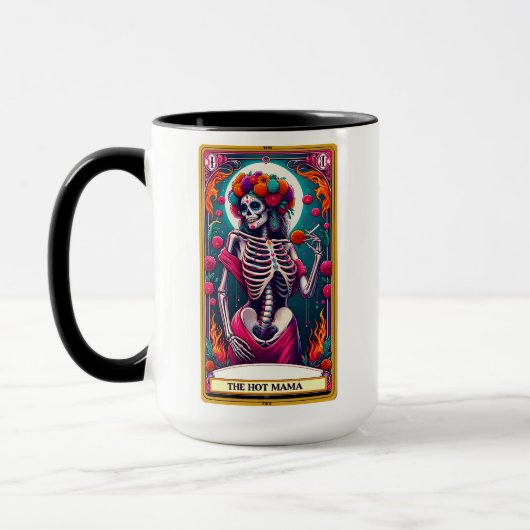 Grappige Tarot Kaart/De Hete Mama Mok (Links)