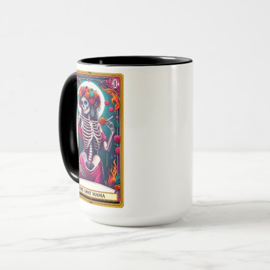 Grappige Tarot Kaart/De Hete Mama Mok (Voorkant links)