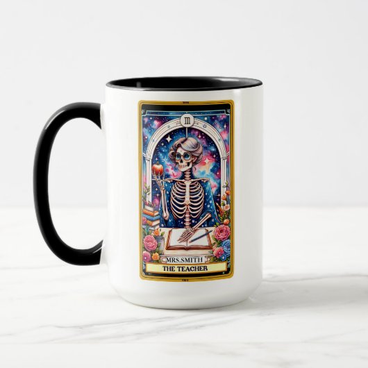 Grappige Tarot Kaart/De Leraar Gepersonaliseerd Mok (Links)