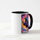 Grappige Tarot Kaart / Ik ben gewoon Raven Mok (Voorkant rechts)