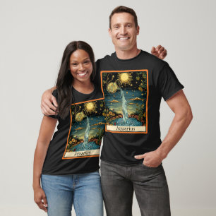 Grappige Tarot Kaart/Zodiac/Aquarius T-shirt