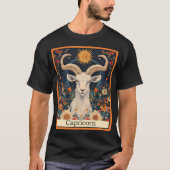 Grappige Tarot Kaart/Zodiac/Steenbok T-shirt (Voorkant)