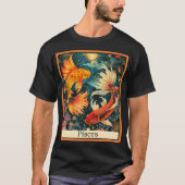 Grappige Tarot Kaart/Zodiac/Vissen T-shirt (Voorkant)