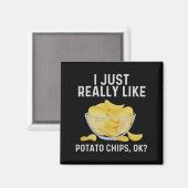 Grappige Tato Chips Kunst Voor Mannen Vrouwen Kind Magneet (Voorkant / Achterkant)