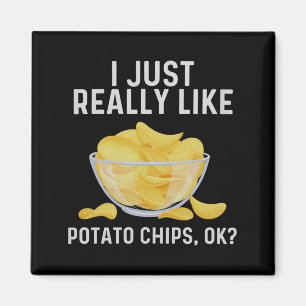 Grappige Tato Chips Kunst Voor Mannen Vrouwen Kind Magneet