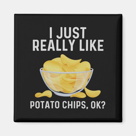 Grappige Tato Chips Kunst Voor Mannen Vrouwen Kind Magneet (Voorkant)