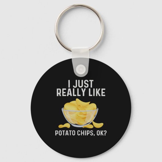 Grappige Tato Chips Kunst Voor Mannen Vrouwen Kind Sleutelhanger (Voorkant)