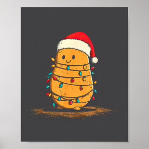Grappige Tato Kerst Grafische Lichten Liefhebber Poster