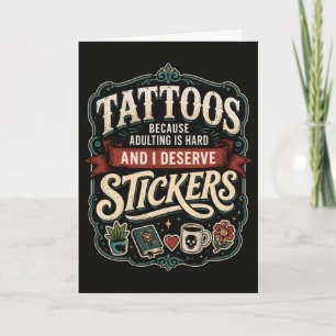Grappige Tatoeage Tatoeages Omdat Volwassen Worden Kaart