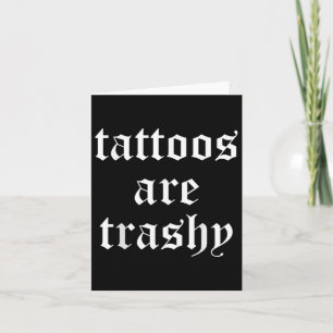 Grappige Tattoos zijn waardeloze Mannen vrouwen Kaart