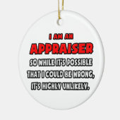 Grappige taxateur .. Zeer onwaarschijnlijk Keramisch Ornament (Links)