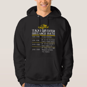 Grappige Taxi Cab Driver Checker Gift voor Papa Hoodie