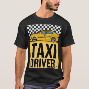 grappige taxichauffeur taxi rijden baan grappige t t-shirt