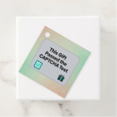 Grappige Tech Cadeaubijsluiter – “CAPTCHA-test ges Bedankjes Labels (In situ)